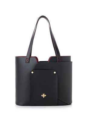 کیف دوشی مشکی زنانه چرم مصنوعی Lucky Bees - کد 878124757