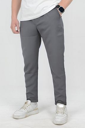 شلوار طوسی مردانه پارچه CMZ COLLECTİON - کد 878127868