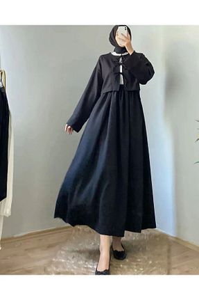 ست بالاتنه و پائین تنه مشکی زنانه بافتنی Genel Markalar - کد 878124137
