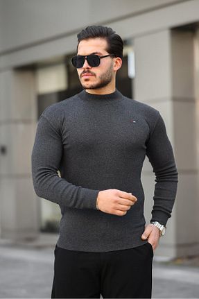 پلیور طوسی مردانه ساده comstar - کد 878125773