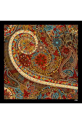 روسری رنگی 100 x 100 nehir eşarp - کد 878121263