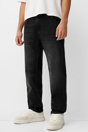 شلوار جین مشکی مردانه رگولار Bershka - کد 878229135