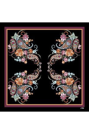 روسری رنگی 100 x 100 nehir eşarp - کد 878210619