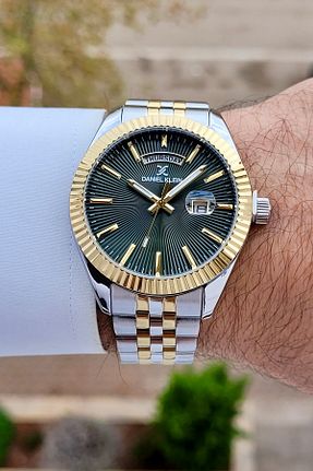 ساعت مچی طلائی مردانه 42 میلی متر Daniel Klein - کد 878754038