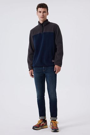 شلوار جین سرمه ای مردانه پاچه تنگ Lee Cooper - کد 878220950