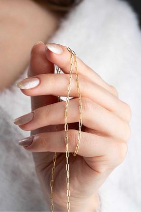 گردنبند طلا زرد زنانه 14 عیار Bayar Gold - کد 841430805