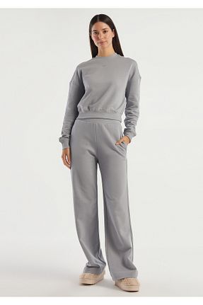 سوئیشرت طوسی زنانه ساده United Colors of Benetton - کد 795459204