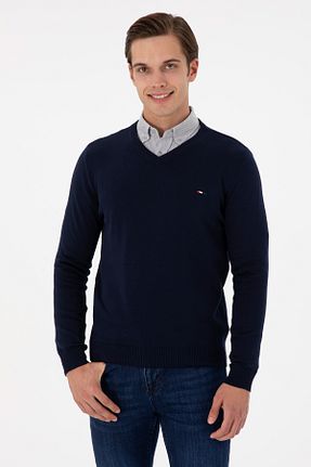 پلیور سرمه ای مردانه ساده U.S. Polo Assn. - کد 878227527