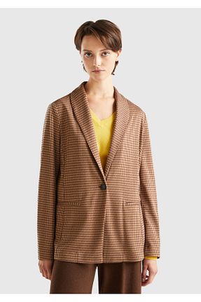 کاپشن قهوه ای زنانه رگولار United Colors of Benetton - کد 763114273