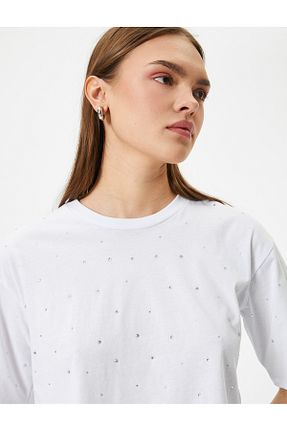 تیشرت نباتی زنانه Relaxed Koton - کد 818542524