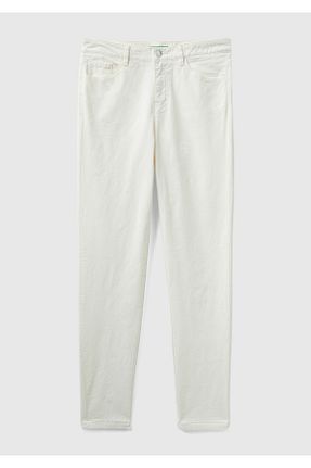 شلوار بژ زنانه پنبه - الاستین United Colors of Benetton - کد 794816935