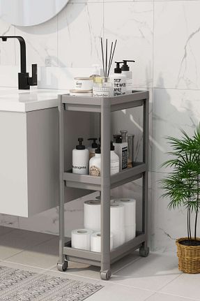نظم دهنده حمام طوسی پلاستیک Omaş Household Product - کد 375698387