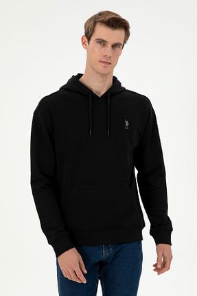 سوئیشرت مشکی مردانه ساده U.S. Polo Assn. - کد 878266386