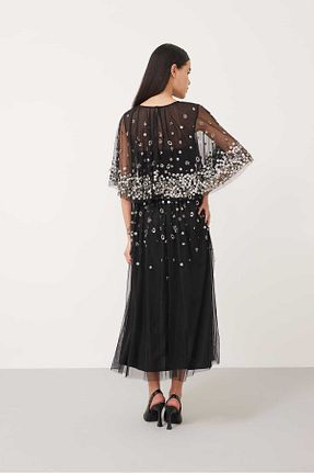 لباس مجلسی و فارغ التحصیلی بژ زنانه پلی استر Roman - کد 784171885