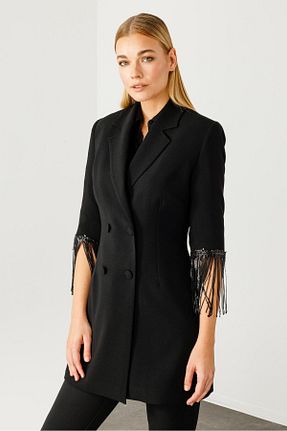 کت مشکی زنانه رگولار Moda İlgi - کد 878278445
