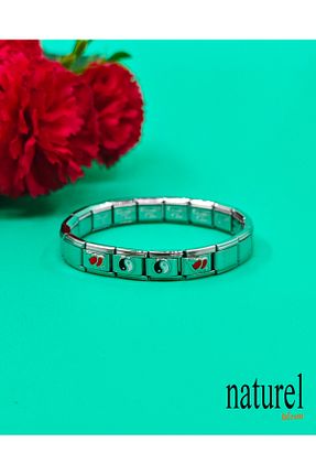 دستبند استیل (فولاد) متالیک زنانه استیل (فولاد) Naturel Tılsım - کد 756752614