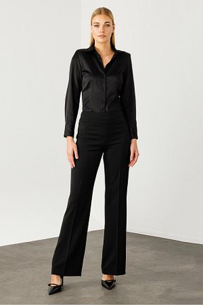شلوار مشکی زنانه بافتنی Moda İlgi - کد 878329733