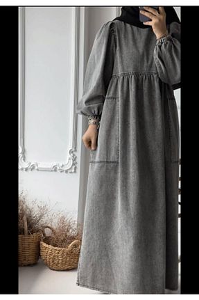 لباس حجاب مشکی زنانه اورسایز OlaLady - کد 878311540