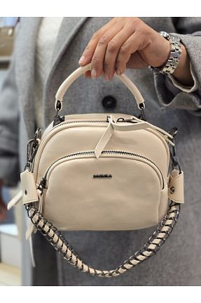 کیف دوشی بژ زنانه چرم مصنوعی Kemo Bags - کد 878318720