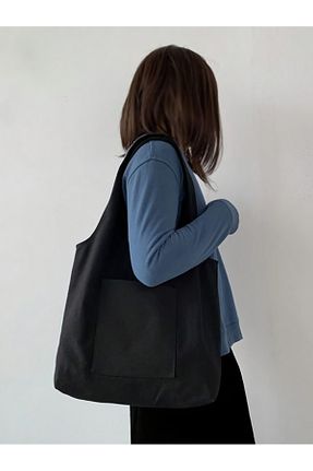 کیف دوشی مشکی زنانه پارچه ای designedfy - کد 877244528