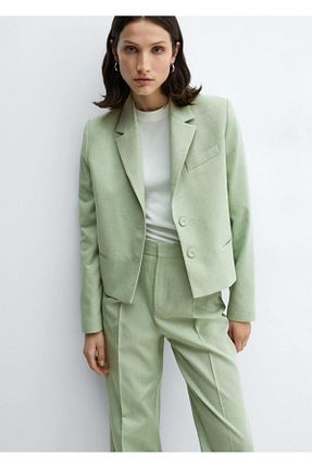 کت سبز زنانه رگولار MANGO - کد 804583995