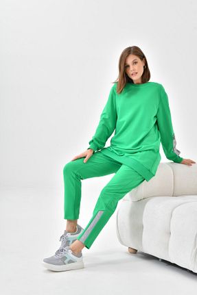 ست بالاتنه و پائین تنه آبی زنانه بافتنی Garmi - کد 816939403