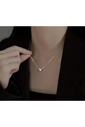 گردنبند جواهر طوسی زنانه استیل ضد زنگ Butik - کد 878384951