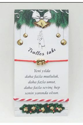 دستبند جواهر قرمز زنانه مروارید Tralles Takı - کد 209872507