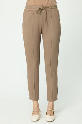 شلوار بژ زنانه پارچه On Fashion - کد 878425762