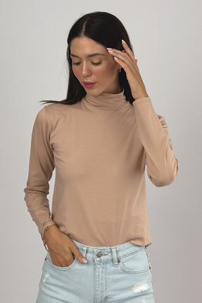 بادی بژ زنانه یقه نیم ماهیگیر Betimoda - کد 374690764