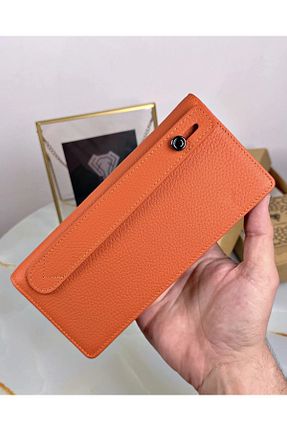 کیف پول نارنجی زنانه ابعاد بزرگ Fil Deri - کد 878482871