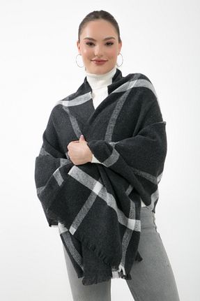 شال گردن مشکی زنانه پنبه ای sç Saraçoğlu Çanta - کد 873930104
