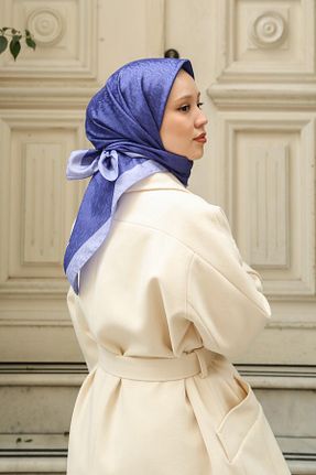 روسری بنفش پلی استر Hint İpek - کد 878495933