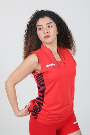تیشرت اسپرت قرمز زنانه رگولار Diadora - کد 878507298