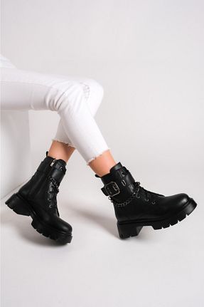 بوت / نیم بوت مشکی زنانه ضد آب Ayakkabium - کد 878512597