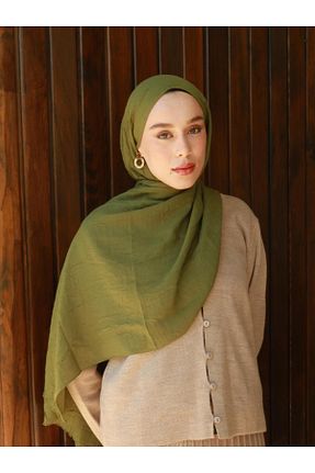 شال خاکی زنانه پنبه ای Modakaşmir - کد 878532104