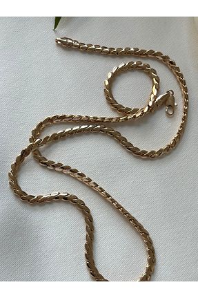 گردنبند استیل ( فولاد ) طلائی زنانه استیل (فولاد) ayscollection - کد 878528865