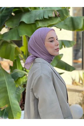 روسری بنفش پلی استر Modakaşmir - کد 878532514