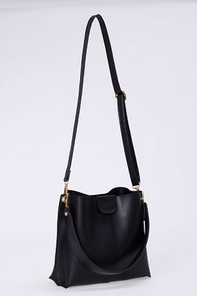 کیف دوشی مشکی زنانه چرم مصنوعی bag&more - کد 878536425