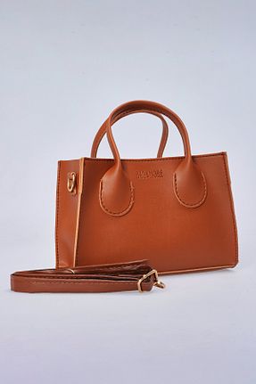 کیف دوشی قهوه ای زنانه چرم مصنوعی bag&more - کد 878537572