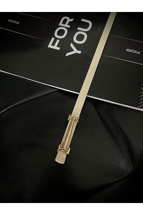 کمربند بژ زنانه چرم مصنوعی Fiori - کد 878548770