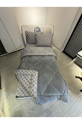 ست لحاف و روکش لحاف و روکش بالش طوسی کش دار violacasa - کد 790523813