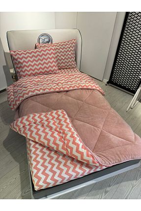 ست لحاف و روکش لحاف و روکش بالش صورتی کش دار violacasa - کد 790552195