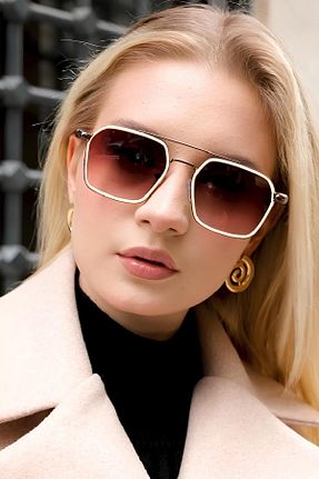 عینک آفتابی مشکی زنانه UV400 Eyesofia - کد 347617551