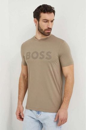 تیشرت بژ زنانه رگولار BOSS - کد 878289224