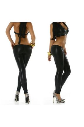ساق شلواری مشکی زنانه چرم مصنوعی NYC GİYİM TEKSTİL - کد 805230571