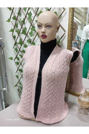 کت بژ زنانه پشمی El örgüsü - کد 878578276