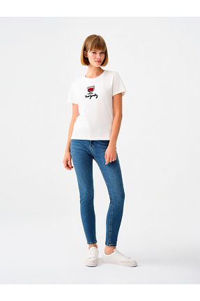 شلوار جین آبی زنانه پاچه تنگ Loft - کد 861960669