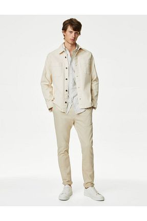 پیراهن بژ مردانه رگولار Marks & Spencer - کد 878585033