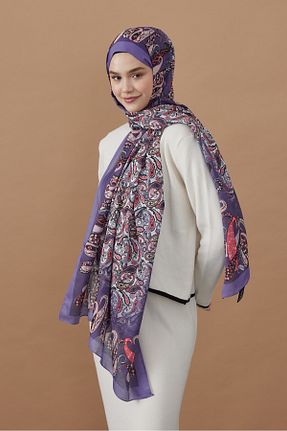 شال بنفش زنانه Modakaşmir - کد 878585260
